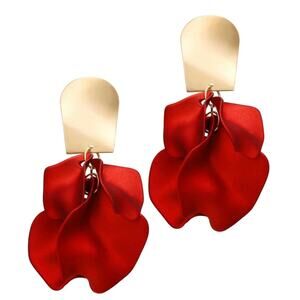 Ava Rose Petal High-Quality Drop Earrings - not accept offer